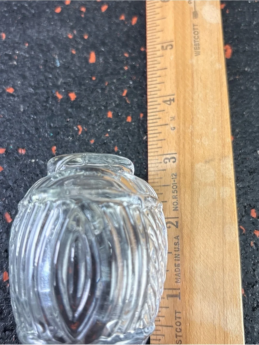 Vintage Art Deco Style Glass Bird Cage Feeder  Seed Water Bowl USA 2.75” X 1.75”